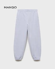 MANGO SKY BLUE ELASTIC WAIST JOGGER TROUSER 17043289