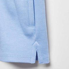 MANGO SKY BLUE PIQUE COTTON SHORTS 67056038