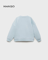 MANGO SKY BLUE POCKET SWEATSHIRT 87047705