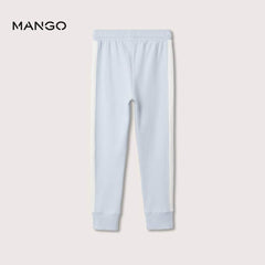 MANGO SKY BLUE TRIMS COTTON JOGGER TROUSER 10776