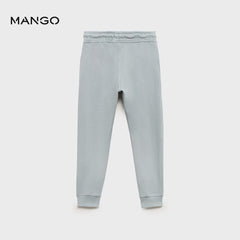 MANGO SKY BLUE TROUSER WITH ELASTIC WAIST
