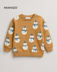 MANGO SNOWMAN PRINTED SWEATSHIRT