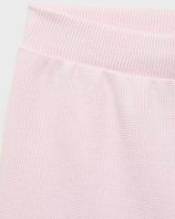 MANGO SOFT PINK RIBBED SHORT LEGGINGS