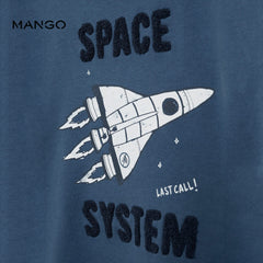 MANGO SPACE SYSTEM APPLIQUE SWEATSHIRT