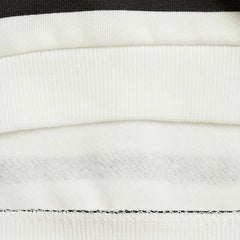 MANGO OFF WHITE STRIPED HOODED SWEATSHIRT