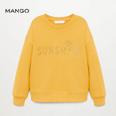 MANGO GLITTERY SUNSHINE PRINTED SWEATSHIRT