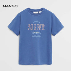 MANGO SURFER PRINTED COTTON T-SHIRT WITH TROUSER 2 PCS SET