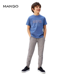 MANGO SURFER PRINTED COTTON T-SHIRT WITH TROUSER 2 PCS SET