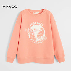 MANGO TOGETHER IN PARADISE NEON SWEATSHIRT