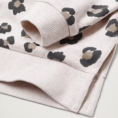 MANGO WHITE CHEETA DOT PRINT SWEATSHIRT