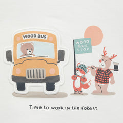 MANGO WOOD BUS PRINTED T-SHIRT