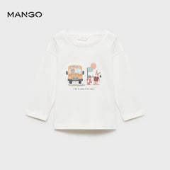 MANGO WOOD BUS PRINTED T-SHIRT