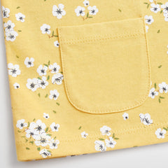 MANGO YELLOW FLORAL PRINT T SHIRT
