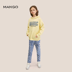 MANGO YELLOW MAGIC OVERSIZED HOODIE WITH TROUSER SET