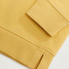 MANGO YELLOW PERSPECCTIVE COTTON BLEND SWEATSHIRT