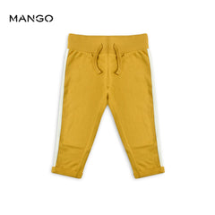 MANGO YELLOW TROUSER WITH SIDEBANDS