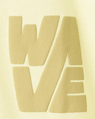 MANGO YELLOW WAVE COTTON BLEND T-SHIRT