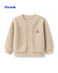 MARSHALLS BEIGE WINNIE THE POOH FLEECE CARDIGAN WITH JOGGER SET