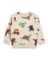 MARVEL AVENGERS ALL OVER PRINT SWEATSHIRT