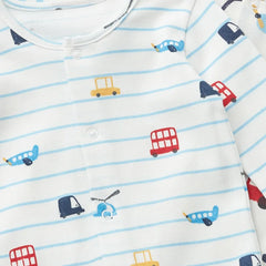 MATALAN MULTICOLOR CARS AND PLANES OVERALL ROMPER