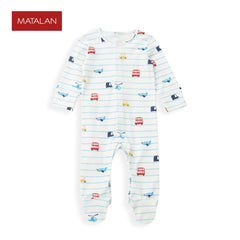MATALAN MULTICOLOR CARS AND PLANES OVERALL ROMPER