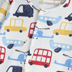 MATALAN MULTICOLOR CARS PRINTED OVERALL ROMPER