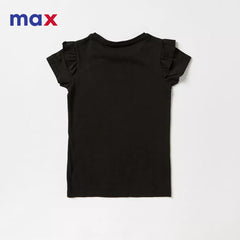 MAX BLACK GAMER GIRL COTTON T-SHIRT