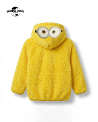 MINIONS PLUSH FLEECE JACKET WITH REMOVABLE HOOD
