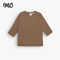 MO BABY COTTON DARK BROWN PLAIN TOP
