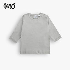 MO BABY COTTON GREY PLAIN TOP