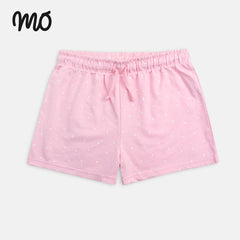 MO GIRLS PINK DOTTED SHORTS
