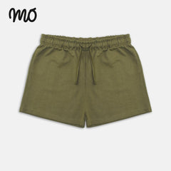 MO GREEN GIRLS SHORTS