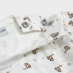 MO WHITE FLORAL PRINTED TOP