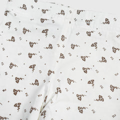 MO WHITE FLORAL PRINTED TROUSER