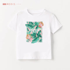 MODIS GIRLS WHITE TROPICAL DREAM T-SHIRT