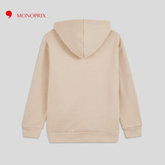 MONOPRIX BEIGE HOODED SWEATSHIRT
