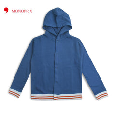 MONOPRIX BLUE BUTTONED TEDDY JACKET