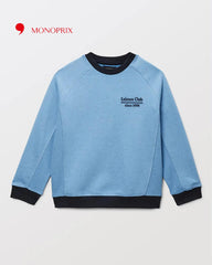 MONOPRIX BLUE COLOR BLOCK SWEATSHIRT