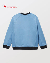 MONOPRIX BLUE COLOR BLOCK SWEATSHIRT