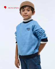 MONOPRIX BLUE COLOR BLOCK SWEATSHIRT