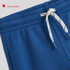 MONOPRIX BLUE FLEECE BERMUDA SHORTS