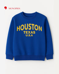 MONOPRIX BLUE HOUSTON TEXAS SWEATSHIRT