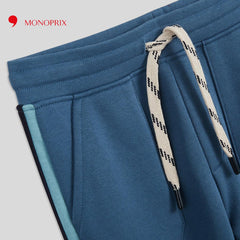 MONOPRIX BLUE JOGGER WITH CONTRASTING STRIPE
