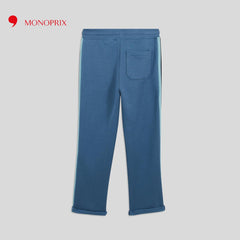 MONOPRIX BLUE JOGGER WITH CONTRASTING STRIPE