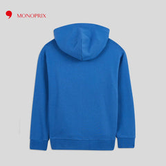 MONOPRIX BLUE OKAY PRINTED HOOD