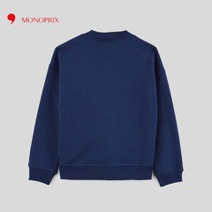 MONOPRIX BLUE V NECK CARDIGAN