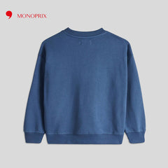 MONOPRIX BLUE WASHINGTON PRINTED SWEATSHIRT