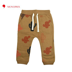 MONOPRIX BROWN CACTUS PRINTED TROUSER