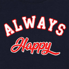 MONOPRIX DARK BLUE ALWAYS HAPPY LONG SWEATSHIRT
