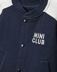 MONOPRIX DARK BLUE COTTON FLEECE TEDDY SWEATSHIRT